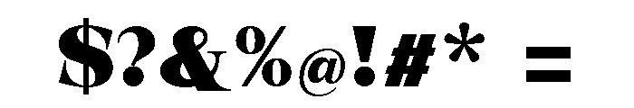 New Novaryn Black Font OTHER CHARS