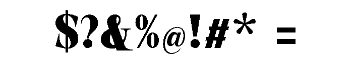 New Novaryn Bold Condensed Font OTHER CHARS