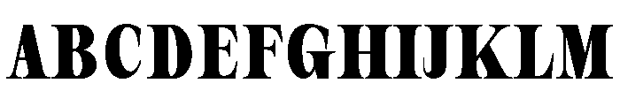 New Novaryn Bold Condensed Font UPPERCASE