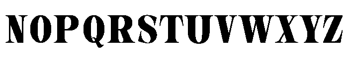 New Novaryn Bold Condensed Font UPPERCASE