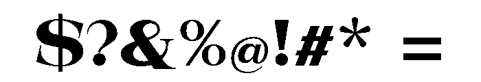 New Novaryn Bold Expanded Font OTHER CHARS