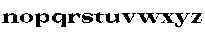 New Novaryn Bold Expanded Font LOWERCASE