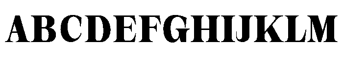 New Novaryn Bold Semi Condensed Font UPPERCASE