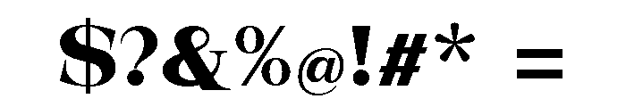 New Novaryn Bold Semi Expanded Font OTHER CHARS