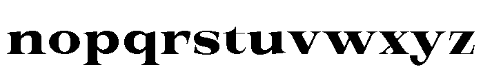 New Novaryn Bold Semi Expanded Font LOWERCASE