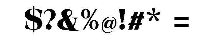New Novaryn Bold Font OTHER CHARS