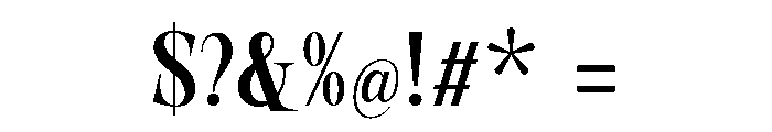 New Novaryn Condensed Font OTHER CHARS