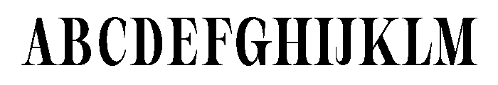 New Novaryn Condensed Font UPPERCASE