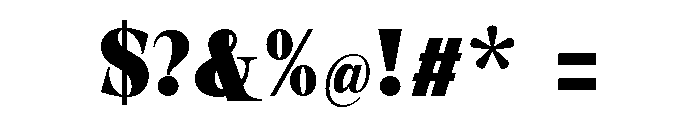 New Novaryn ExtBd Cond Font OTHER CHARS