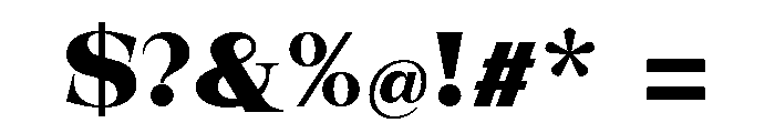 New Novaryn ExtBd SemExp Font OTHER CHARS