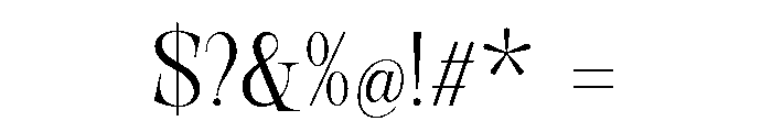 New Novaryn ExtLt SemiCond Font OTHER CHARS