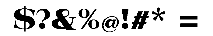 New Novaryn Extra Bold Expanded Font OTHER CHARS