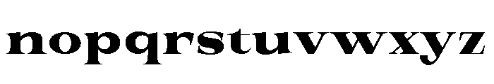 New Novaryn Extra Bold Expanded Font LOWERCASE