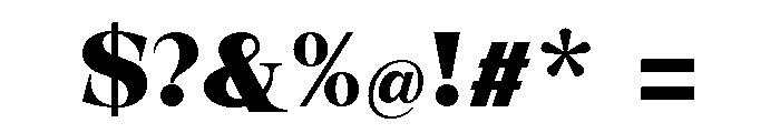 New Novaryn Extra Bold Font OTHER CHARS