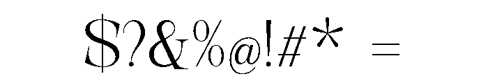 New Novaryn Extra Light Font OTHER CHARS