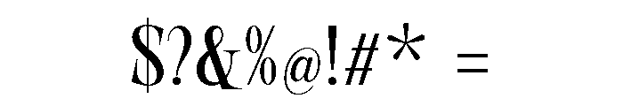 New Novaryn Light Condensed Font OTHER CHARS