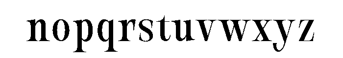 New Novaryn Light Condensed Font LOWERCASE