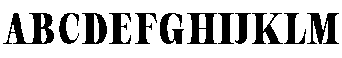 New Novaryn Semi Bold Condensed Font UPPERCASE