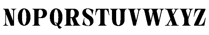 New Novaryn Semi Bold Condensed Font UPPERCASE