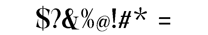 New Novaryn Semi Condensed Font OTHER CHARS