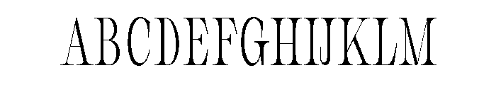New Novaryn Thin Condensed Font UPPERCASE