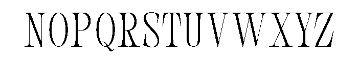 New Novaryn Thin Condensed Font UPPERCASE