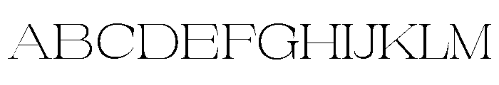 New Novaryn Thin Expanded Font UPPERCASE