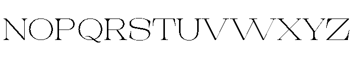 New Novaryn Thin Expanded Font UPPERCASE