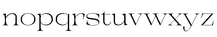 New Novaryn Thin Expanded Font LOWERCASE