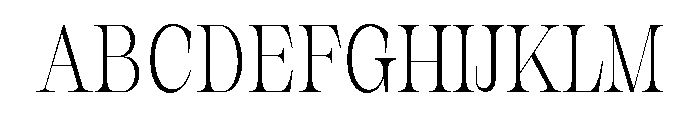 New Novaryn Thin Semi Condensed Font UPPERCASE
