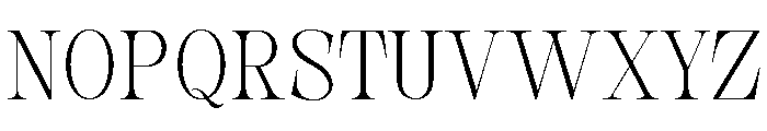 New Novaryn Thin Semi Condensed Font UPPERCASE