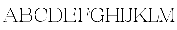 New Novaryn Thin Semi Expanded Font UPPERCASE