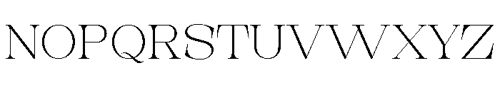 New Novaryn Thin Semi Expanded Font UPPERCASE