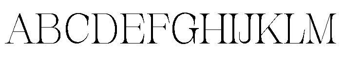 New Novaryn Thin Font UPPERCASE