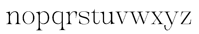New Novaryn Thin Font LOWERCASE