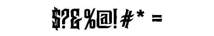 New Rocker Font OTHER CHARS