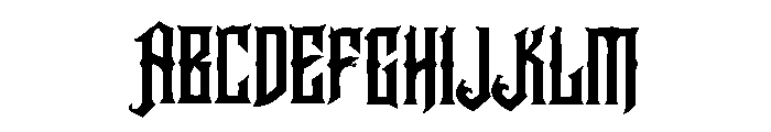 New Rocker Font UPPERCASE
