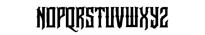 New Rocker Font UPPERCASE