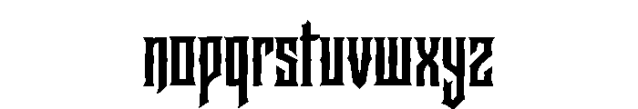 New Rocker Font LOWERCASE
