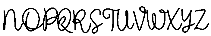 New Season Script Font UPPERCASE