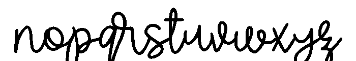 New Season Script Font LOWERCASE