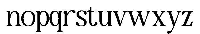 New Shuffle Extra Light Font LOWERCASE