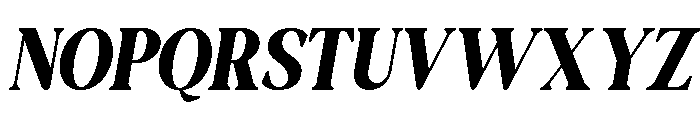 New Shuffle Italic Bold Italic Font UPPERCASE