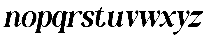 New Shuffle Italic Light Italic Font LOWERCASE