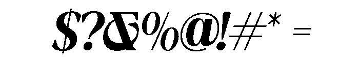 New Shuffle Italic Med Ita Font OTHER CHARS