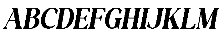 New Shuffle Italic Med Ita Font UPPERCASE