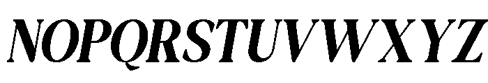 New Shuffle Italic Med Ita Font UPPERCASE