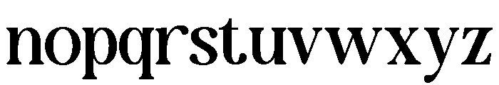 New Shuffle Regular Font LOWERCASE