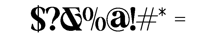 New Shuffle Semi Bold Font OTHER CHARS
