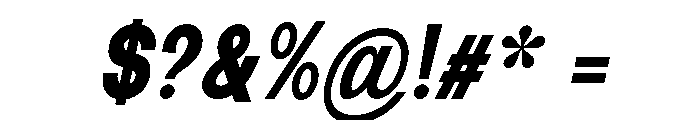 New Trusty ExtBd Cond Ita Font OTHER CHARS